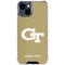 Georgia Institute of Technology Gold GT iPhone 15 Clear Case